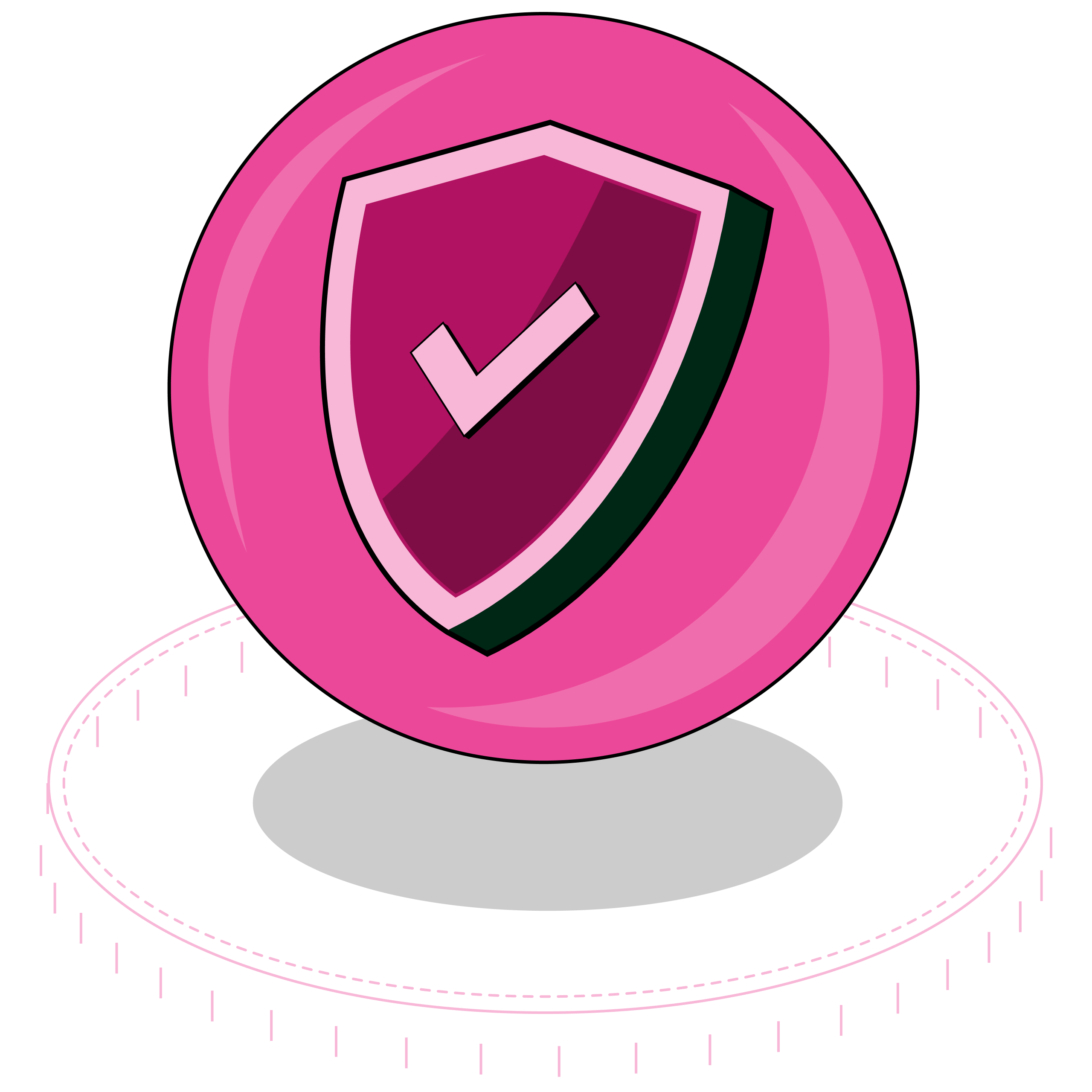 Security shield illustration representing protected transactions